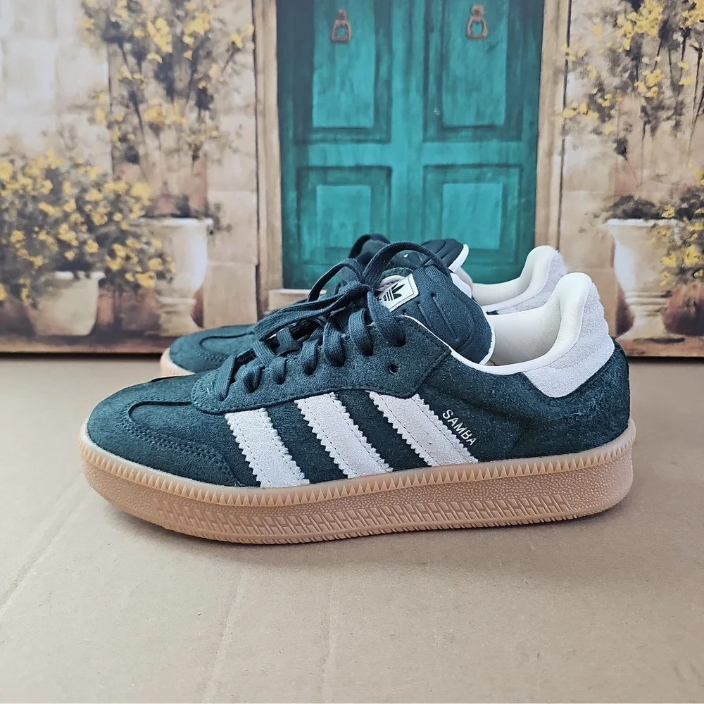 ADIDAS Originals Samba XLG Shadow Green Chalk White JI3198 Men's Shoe sz 7